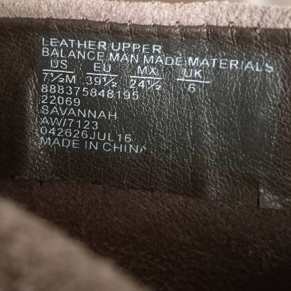 CANYON RIVER BLUES SAVANNAH WESTERNSUEDE BEIGE/TAUPE BOOTIES SZ.7.5 EUC. - Picture 8 of 9